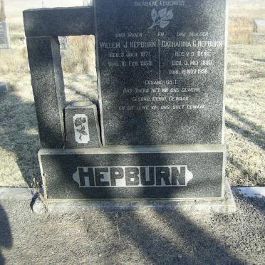 HEPBURN Willem J. 1871-1953 &amp; Catharina C. VAN DEN BERG 1880-1958