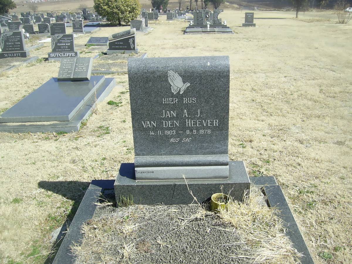 HEEVER Jan A.J., van den 1903-1978