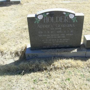 HOLDER Audrey Georgina nee BARRIE 1967-1993