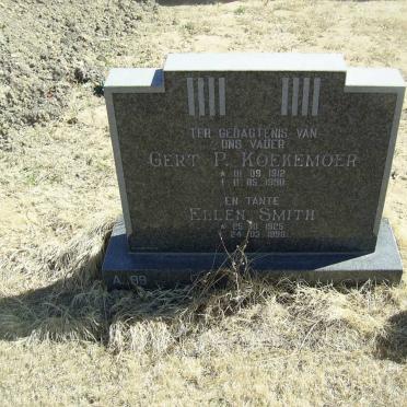 KOEKEMOER Gert P. 1912-1990 :: SMITH Ellen 1925-1990