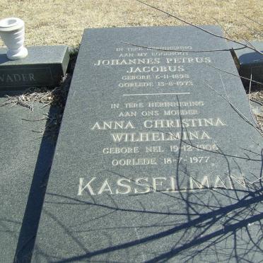 KASSELMAN Johannes Petrus Jacobus 1898-1973 &amp; Anna Christina Wilhelmina NEL 1906-1977
