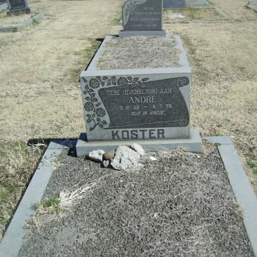 KOSTER André 1958-1979