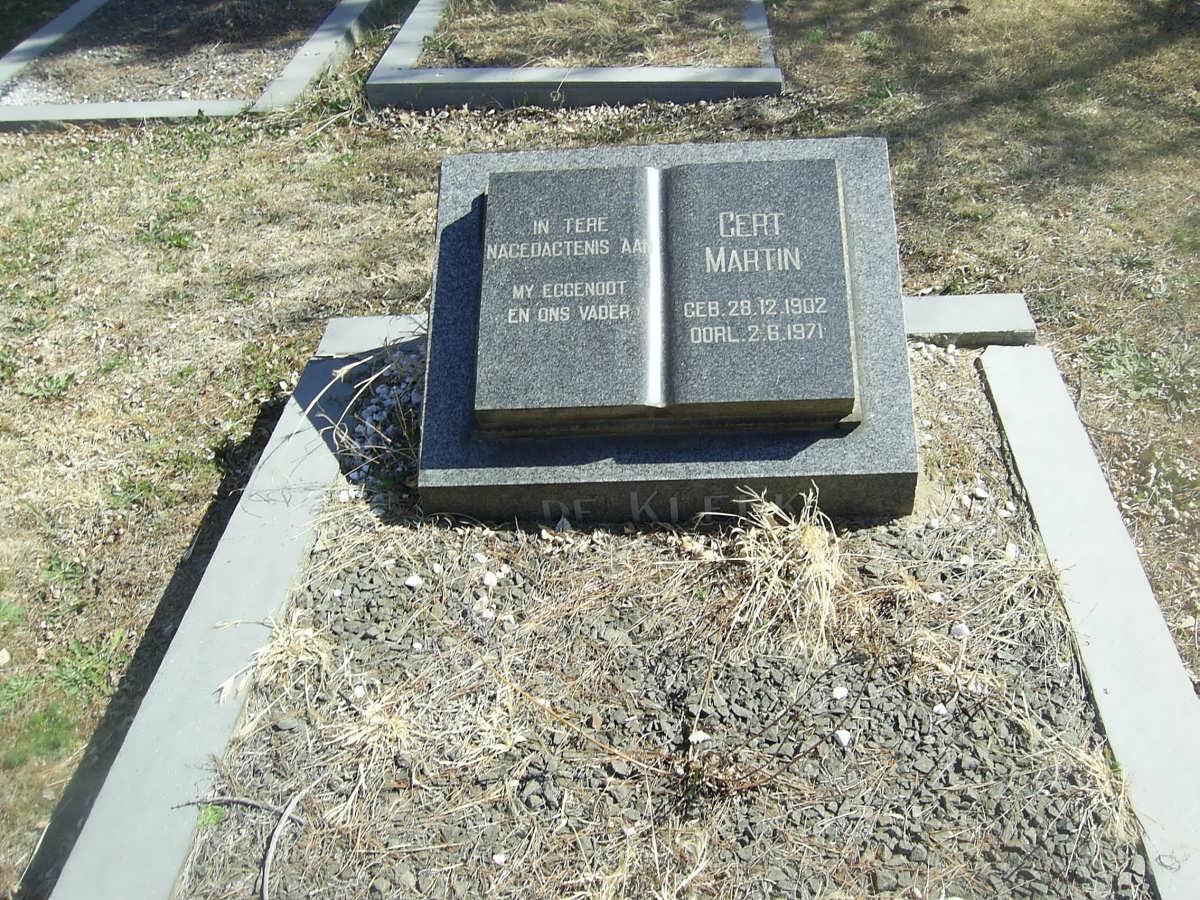 KLERK Gert Martin, de 1902-1971