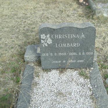LOMBARD Christina M. 1958-1958