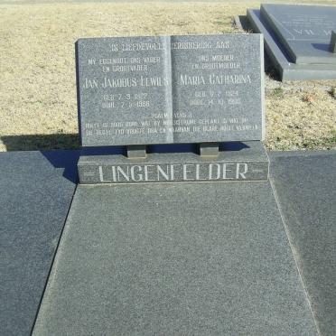 LINGENFELDER Jan Jakobus Lewies 1922-1986 &amp; Maria Catharina 1924-1988