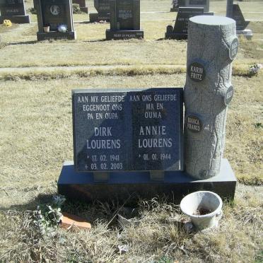 LOURENS Dirk 1941-2003 &amp; Annie 1944-