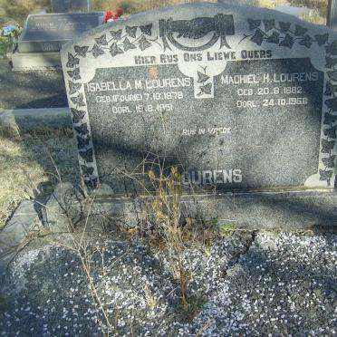 LOURENS Machiel H. 1882-1958 &amp; Isabella M. FOURIE 1878-1951