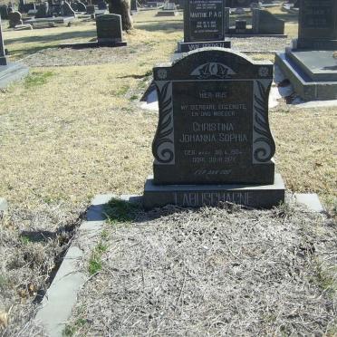 LABUSCHAGNE Christina Johanna Sophia nee MARX 1904-1971