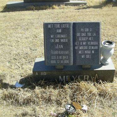 MEYER Jan Abraham 1943-1990
