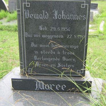 MAREE Dewald Johannes 1954-1971