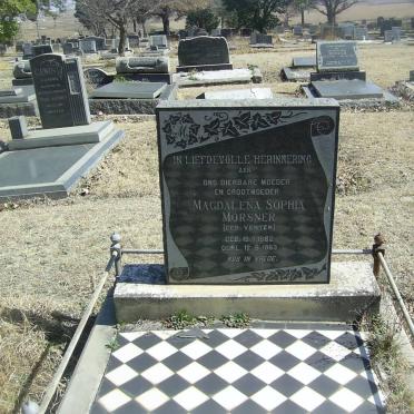 MORSNER Magdalena Sophia nee VENTER 1882-1963
