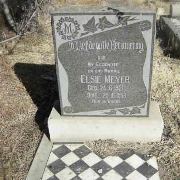 MEYER Elsie 1921-1956