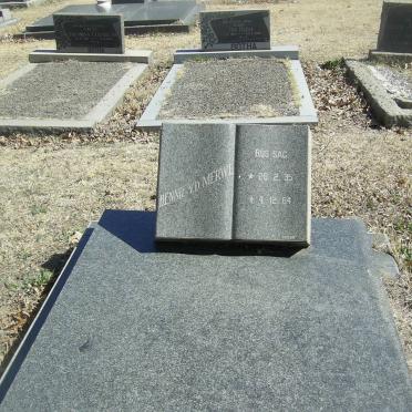 MERWE Hennie, v.d. 1935-1964