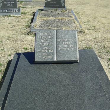 NIEBUHR Wilhelm Frederich August 1905-1979