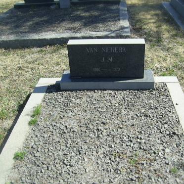 NIEKERK J.M., van 1880-1970
