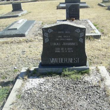NEST Lukas Johannes, van der 1894-1974