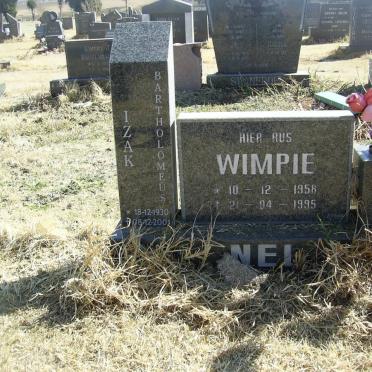 NEL Izak Bartholomeus 1930-2001 ::  NEL Wimpie 1958-1995