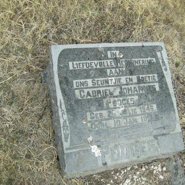 PODGES Gabriel Johannes 1946-19??