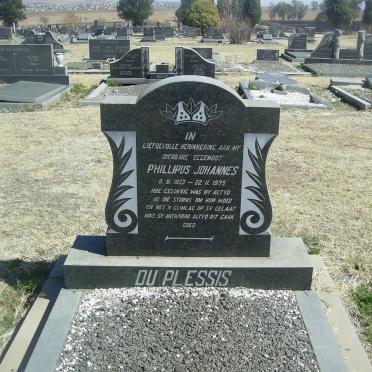 PLESSIS Phillipus Johannes, du 1923-1975