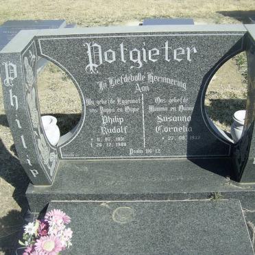 POTGIETER Philip Rudolf 1931-1988 &amp; Susanna Cornelia 1933-