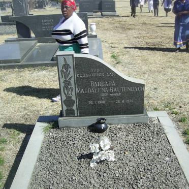 RAUTENBACH Barbara Magdalena nee HUMAN 1900-1976