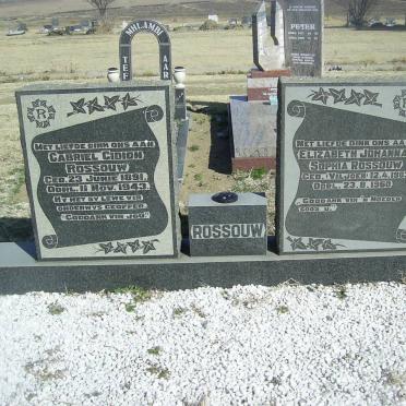 ROSSOUW Gabriel Gideon 1891-1943 &amp; Elizabeth Johanna Sophia VILJOEN 1903-1960