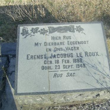 ROUX Erenst Jacobus, le 1888-1949
