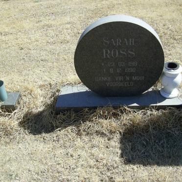 ROSS Sarah 1919-1990