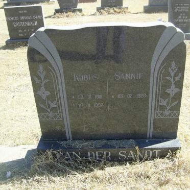 SANDT Kobus, van der 1919-1997 &amp; Sannie 1926-