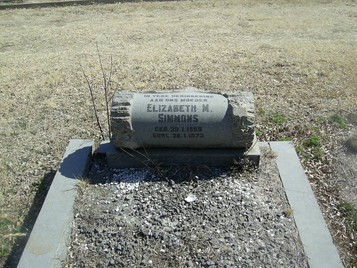 SIMMONS Elizabeth M. 1905-1973