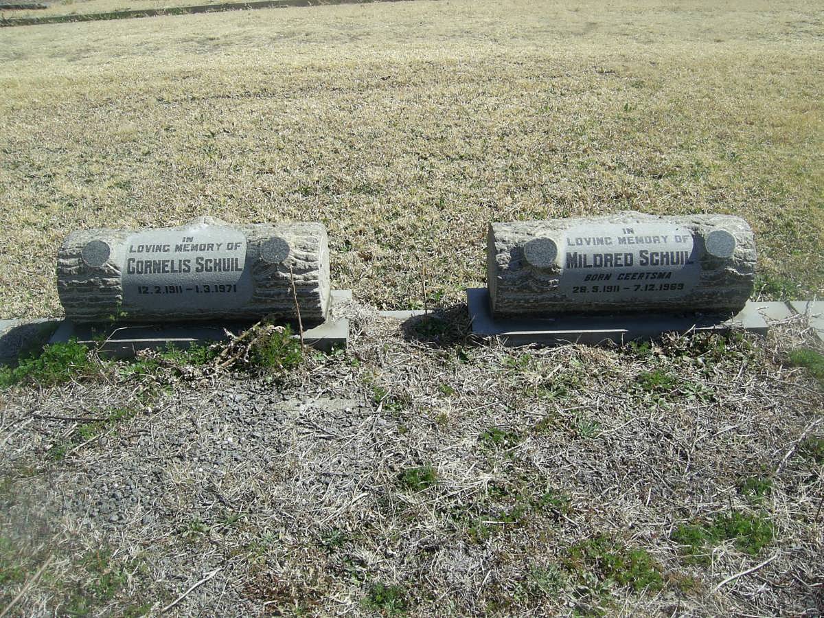 SCHUIL Cornelis 1911-1971 &amp; Mildred GEERTSMA 1911-1969