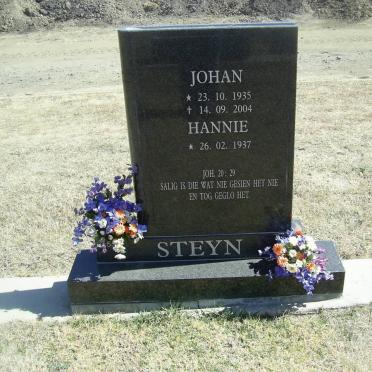 STEYN Johan 1935-2004 &amp; Hannie 1937-