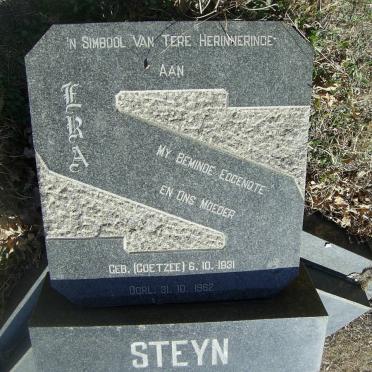 STEYN Ira nee COETZEE 1931-1962