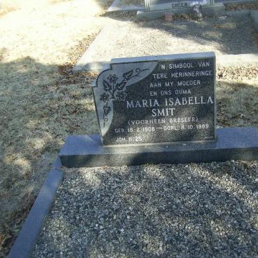 SMIT Maria Isabella voorheen BRESLER 1908-1989