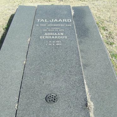 TALJAARD Adriaan Gerhardus 1927-1983