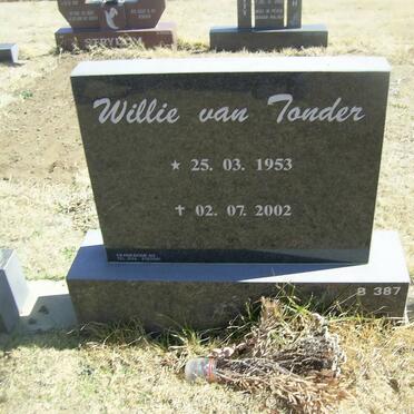 TONDER Willie, van 1953-2002