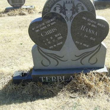 TERBLANCHE Chris 1945-1990 &amp; Hanna 1950-