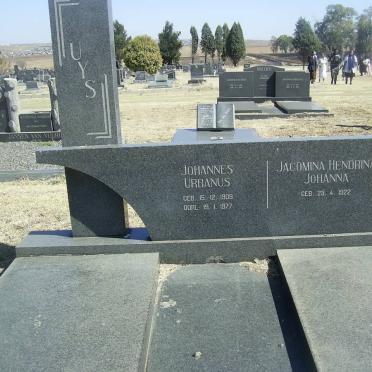 UYS Johannes Urbanus 1909-1977 &amp; Jacomina Hendrina Johanna 1922-