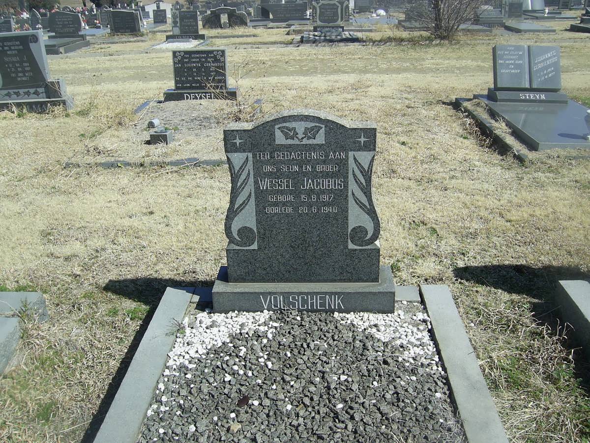 VOLSCHENK Wessel Jacobus 1917-1940