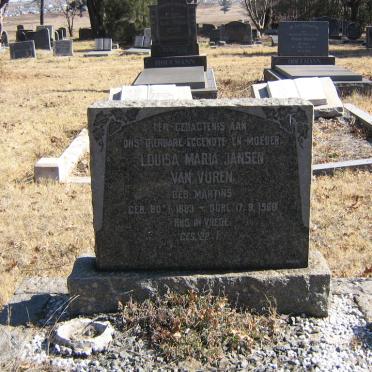 VUREN Louisa Maria, Jansen van nee MARTINS 1883-1960