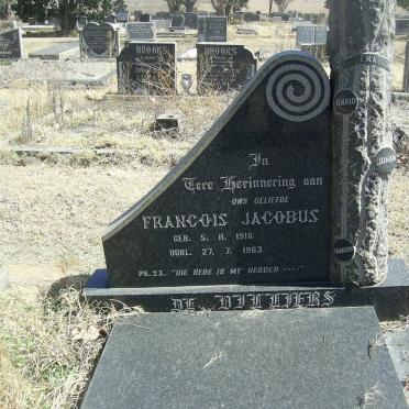 VILLIERS Francois Jacobus, de 1916-1963