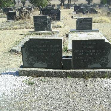 VILJOEN Abraham Carel 1876-1964 &amp; Maria Elizabeth Agatha 1886-1974