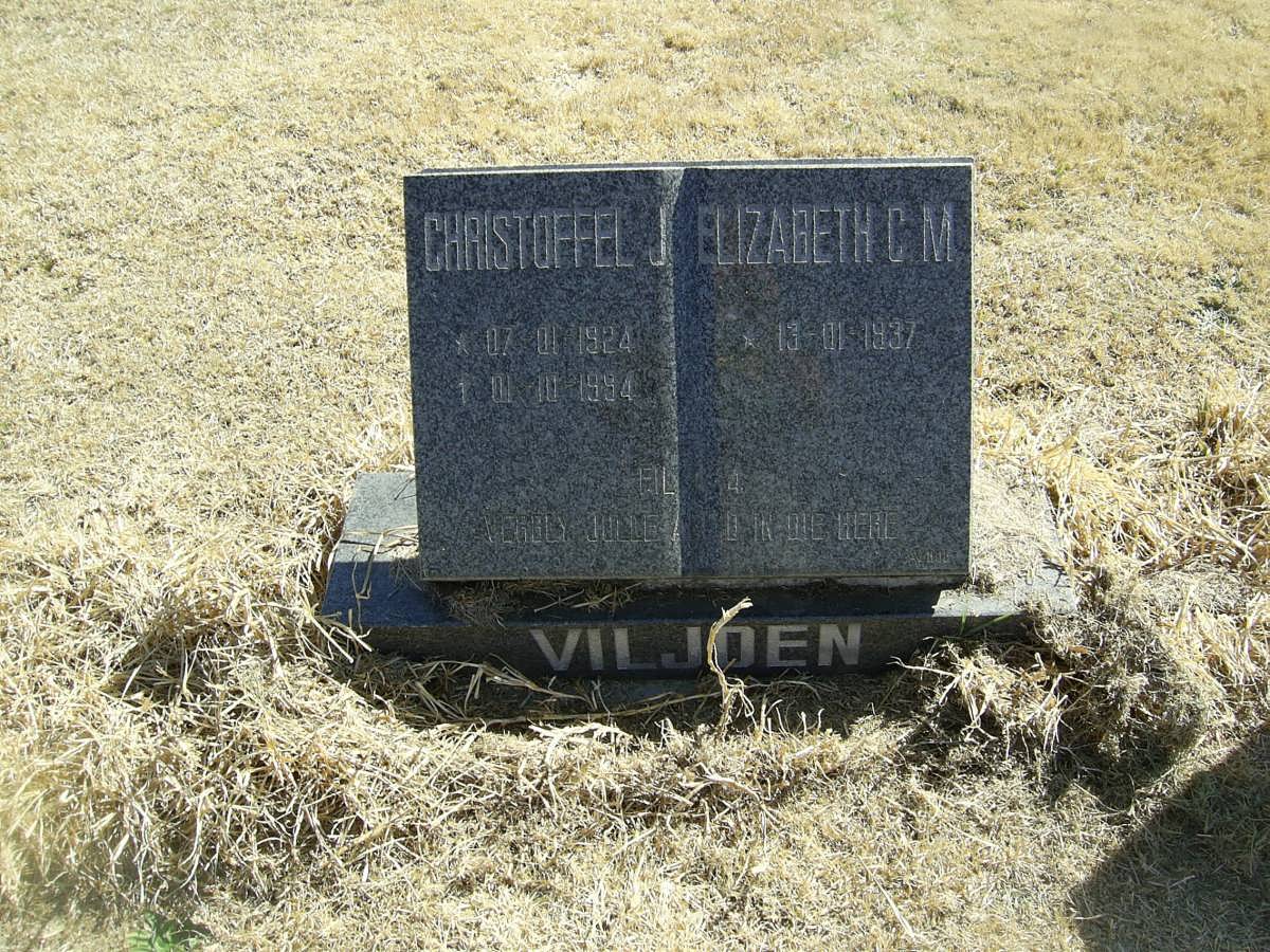 VILJOEN Christoffel 1924-1994 &amp; Elizabeth C.M. 1937-