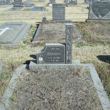 VENTER Hannes 1908-1985