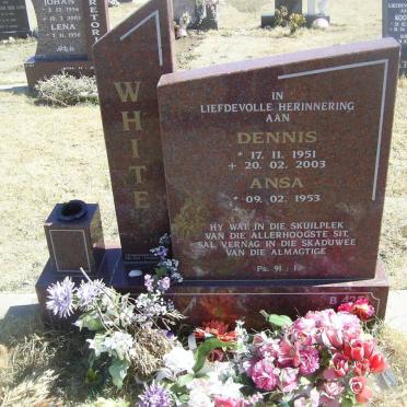 WHITE Dennis 1951-2003 &amp; Ansa 1953-