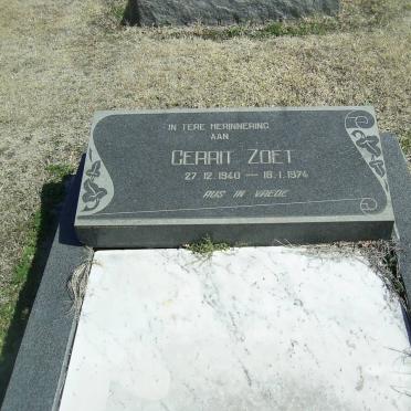 ZOET Gerrit 1940-1974
