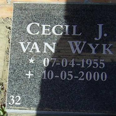 WYK Cecil J., van 1955-2000