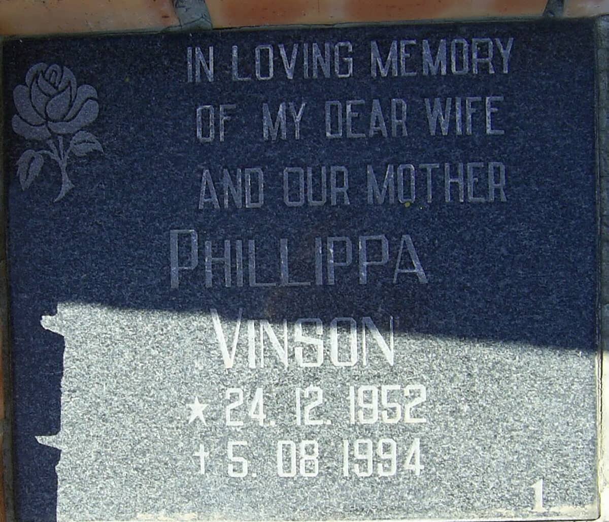 VINSON Phillippa 1952-1994