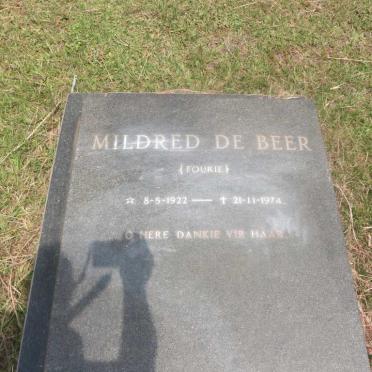 BEER Mildred, de nee FOURIE 1922-1974