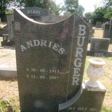 BURGER Andries 1913-1997